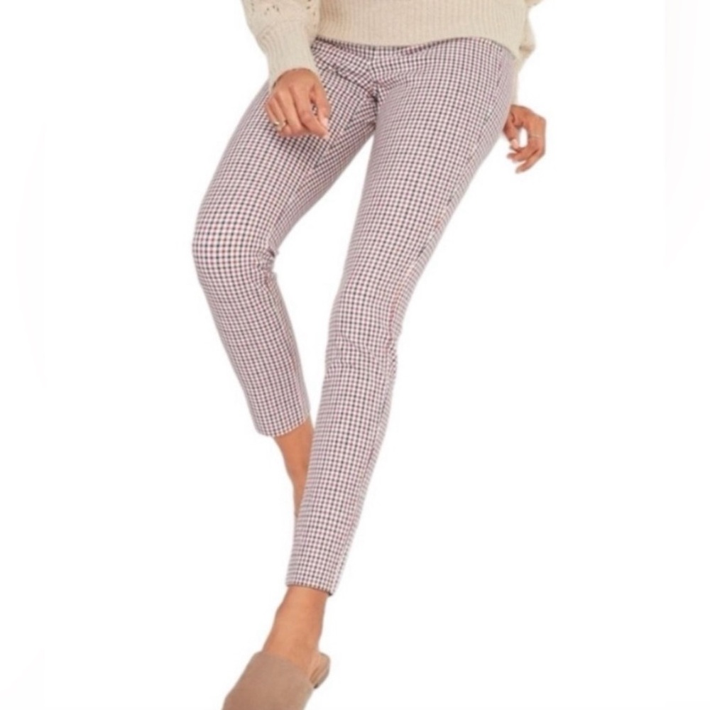 Old Navy Red, White & Blue Checkered Pixi Pants
